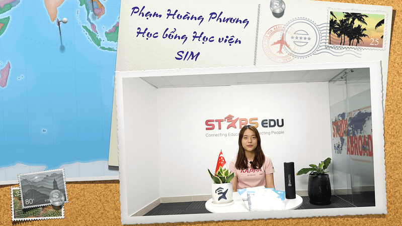 Phạm Hoàng Phương, sinh viên đạt học bổng 50% Học viện SIM